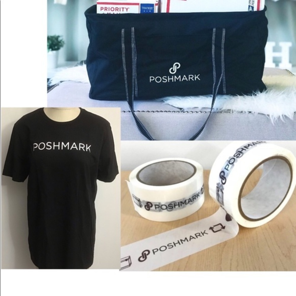 Poshfixings Tote Tee Shirt Unisex Large and 2 rolls of tape